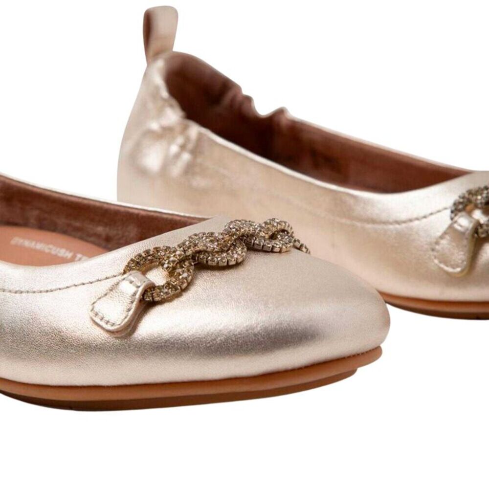 Fit Flop Womens/Ladies Allegro Sparkle Ballerina Flats / Gold - Picture 4 of 4